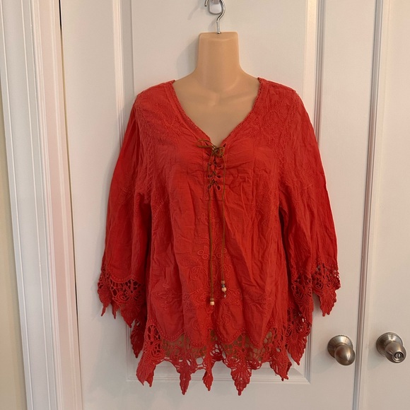 Coco + Carmen Tops - Coco + Carmen - Sz L/XL - Boho festival shirt cute